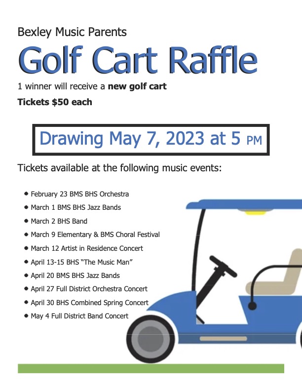 Golf Cart Raffle Flyer